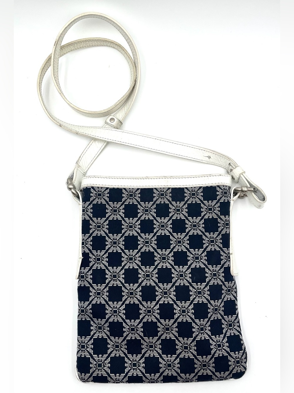 Emporio Armani Navy Print Crossbody Bag